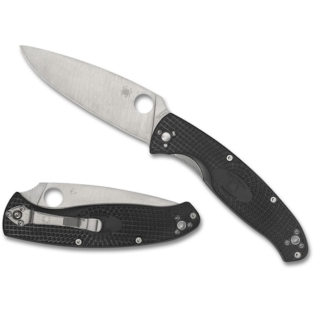 Spyderco 2024 Spyderco Reveal 8 Resilience, Lightweight Black, Plain SPY-C142PBK
